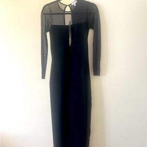 Reiss Sabrina Sheer Plunge knit Dress. Formal-excellent for parties. Never worn